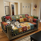 Quilted Sofa Cover | Playful Paws, view 5