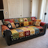 Quilted Sofa Cover | Playful Paws, view 6