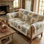 Quilted Sofa Cover | Gentle Garden, view 3