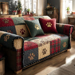 Quilted Sofa Cover | Festive Pattern