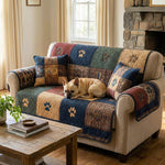 Quilted Sofa Cover | Rustic Pattern NCU0TV874, view 4