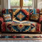 Quilted Sofa Cover | Southwestern Pattern