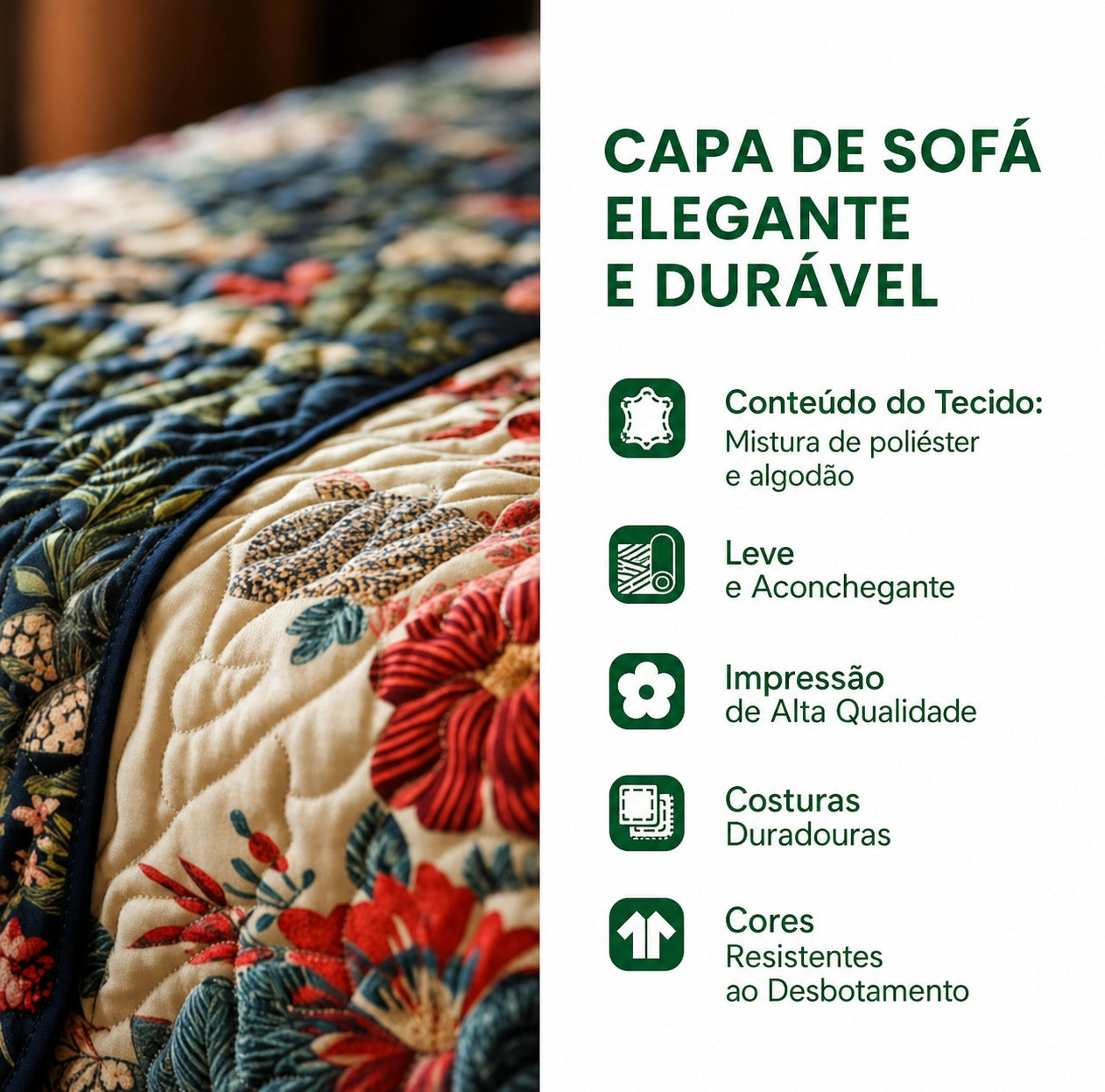 Quilted Sofa Cover | Southwestern Pattern, view 4
