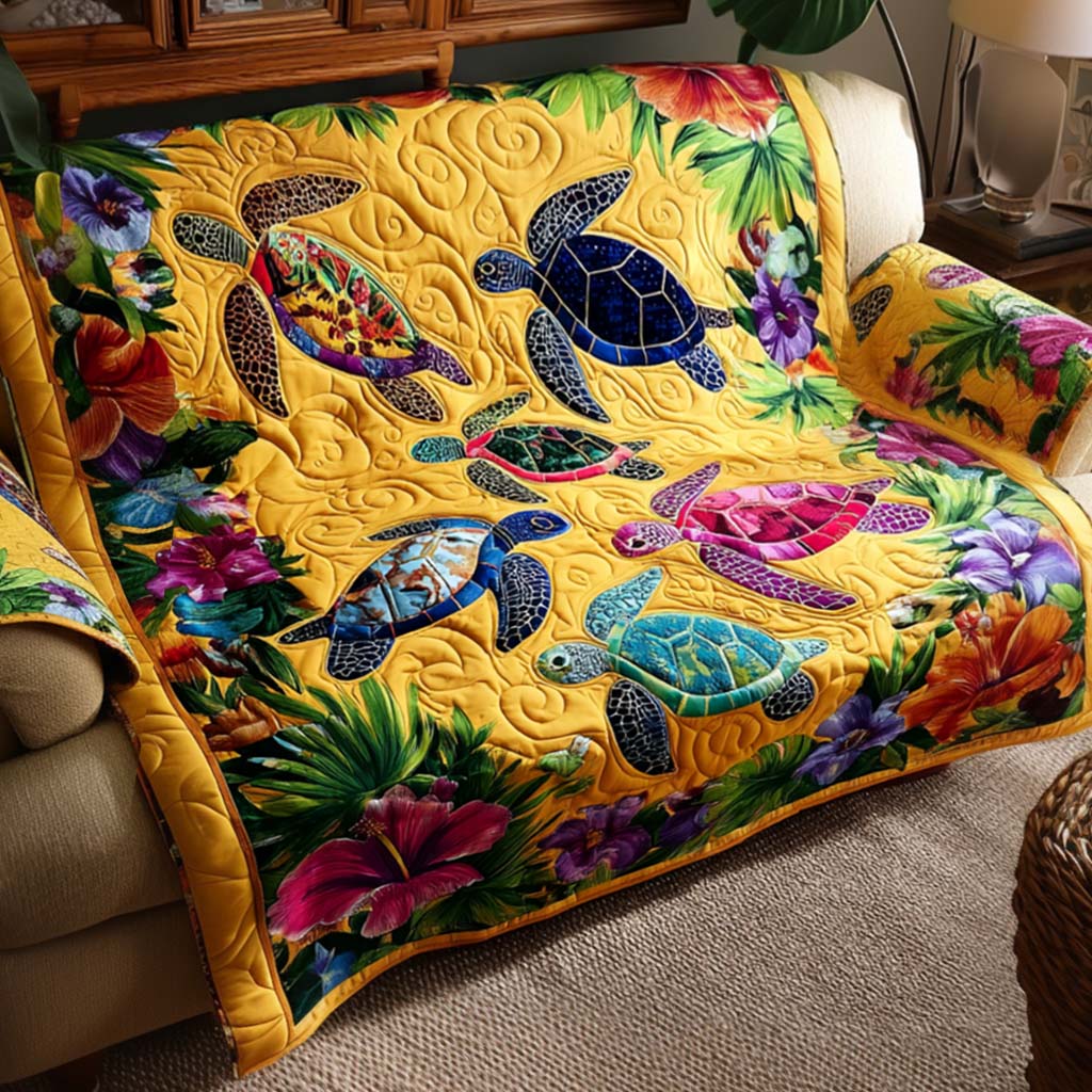 Quilted Sofa Cover | Turtle Collection, view 2