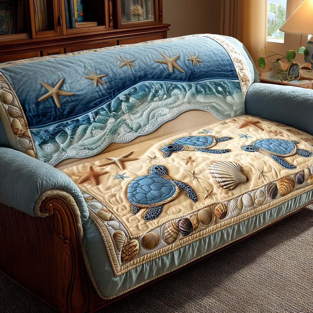 Quilted Sofa Cover | Turtle Collection, view 4
