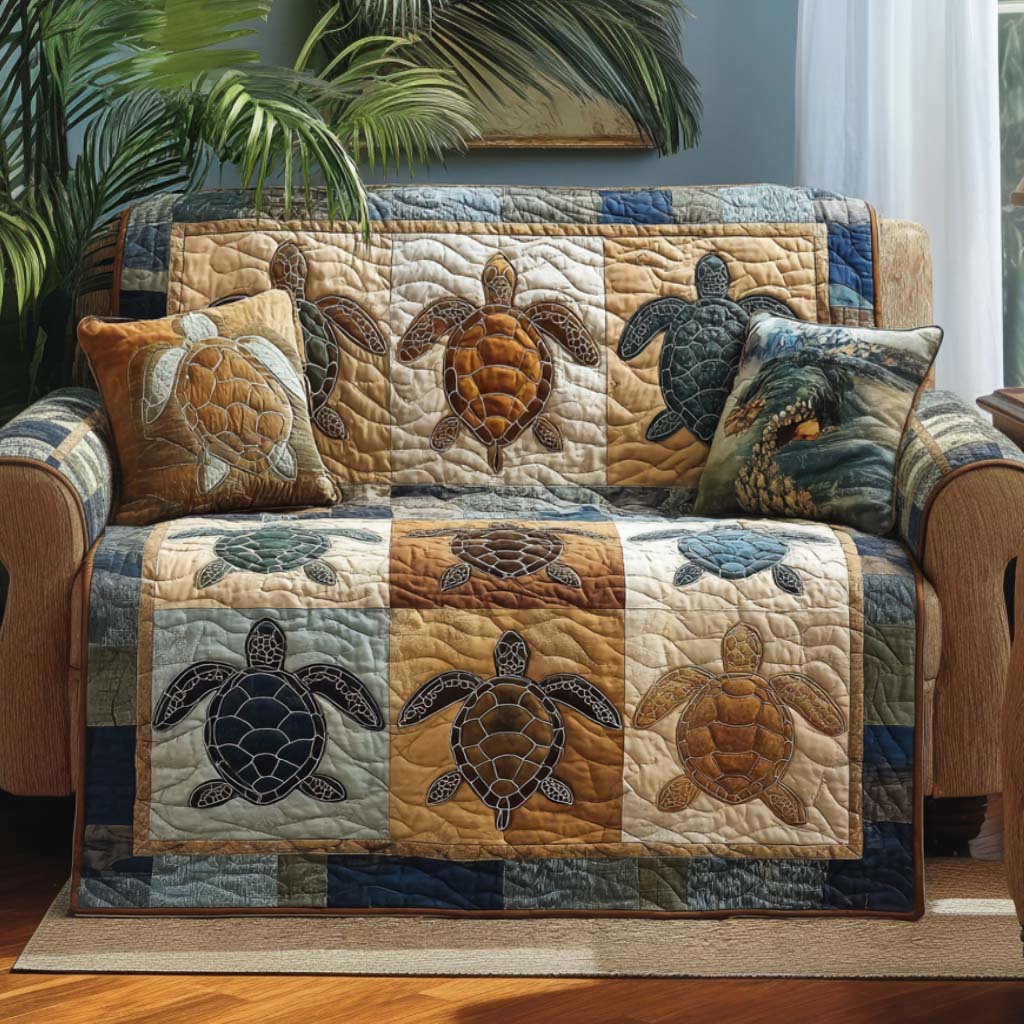 Quilted Sofa Cover | Turtle Collection, view 6
