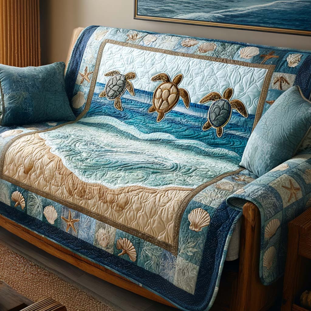 Quilted Sofa Cover | Turtle Collection, view 8