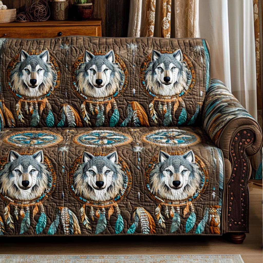 Quilted Sofa Cover | Traditional Collection, view 8