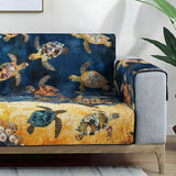 Quilted Sofa Cover | Coastal Pattern, view 2