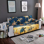 Quilted Sofa Cover | Coastal Pattern, view 3