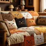 Quilted Sofa Cover | Golden Pattern