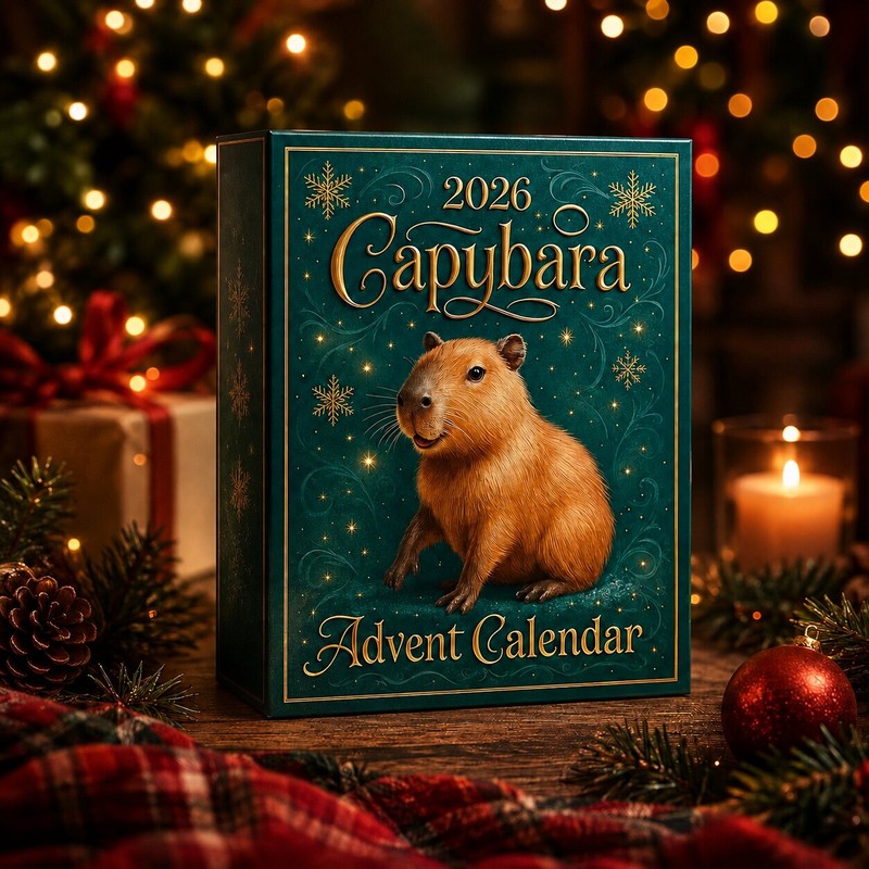 CapybaraTime™ Advent Calendar – 24 Capybara Figures – image 1