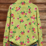 Zip Cardigan with Flowers – product image 4