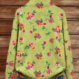 Zip Cardigan with Flowers – product image 4