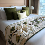 Rustic Magnolia Bed Runner