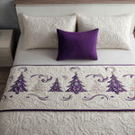 Snowy Whisper Bed Runner