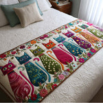 Playful Cats Bed Runner