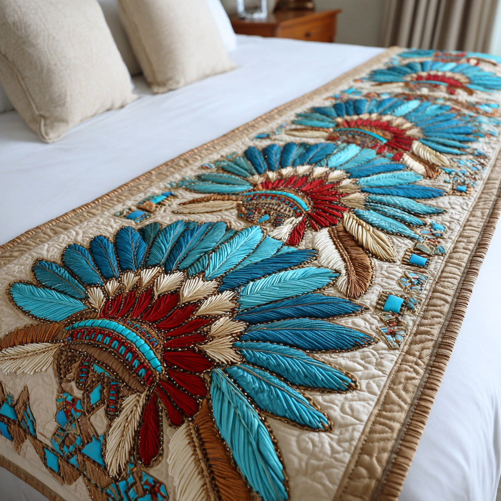 Sacred Motif Bed Runner