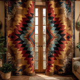 Quilted Curtains | Ancient Tribal Sandstone