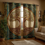 Quilted Curtains | Celtic Tree of Life