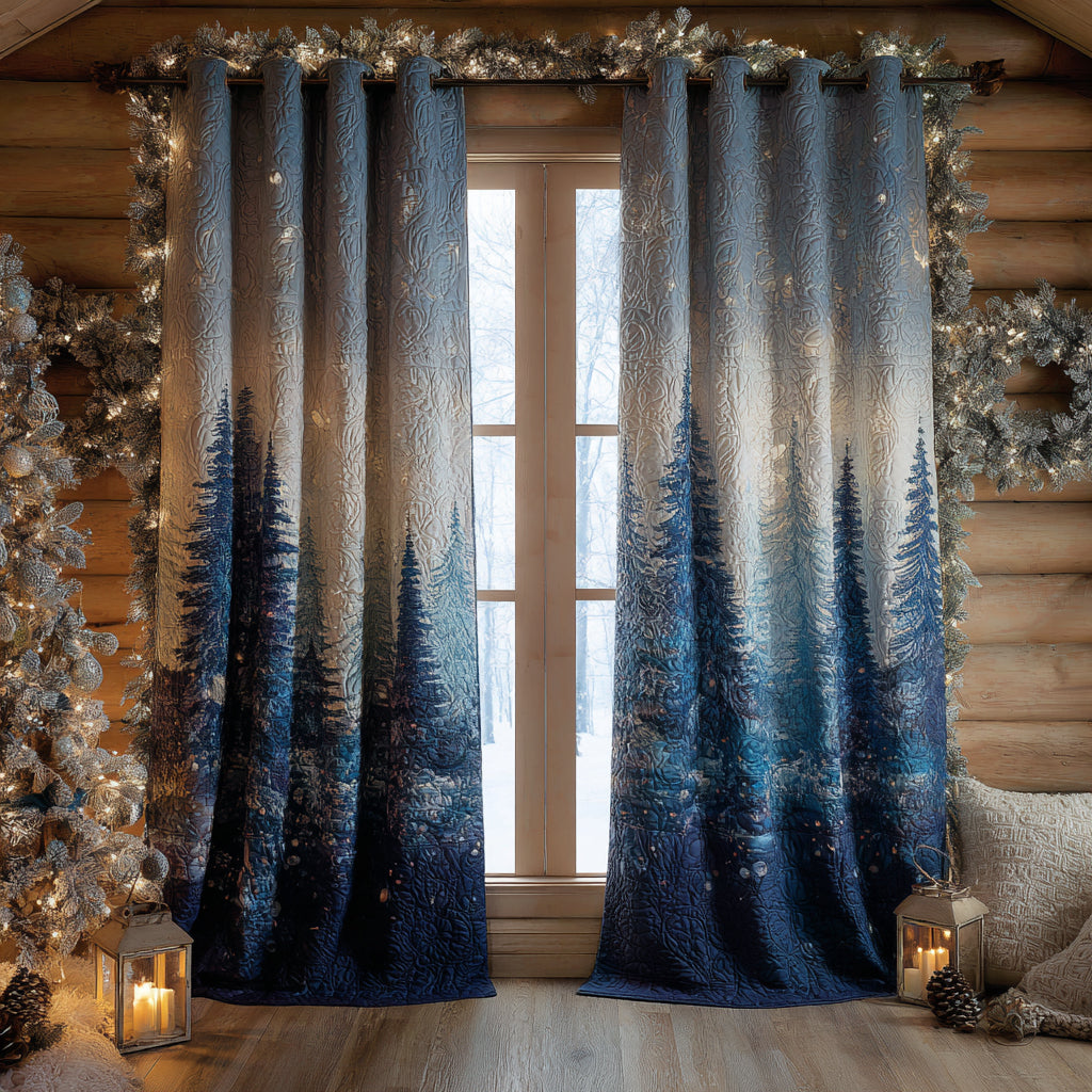 Quilted Curtains | Woodland Haven