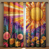 Quilted Curtains | Lavender Morning