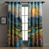 Quilted Curtains | Morning Glow