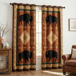 Quilted Curtains | Buffalo on the Plains