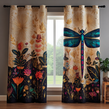 Quilted Curtains | Dragonfly on the Horizon