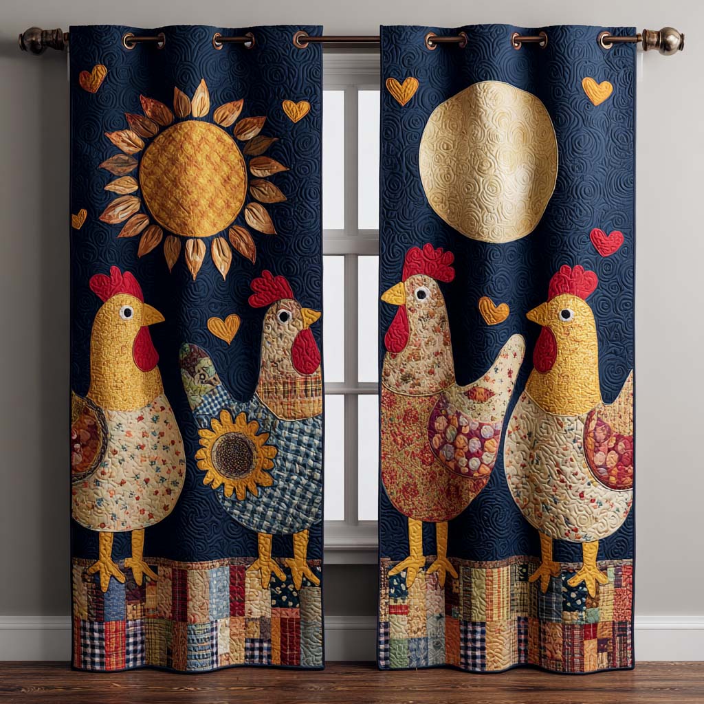 Quilted Curtains | Sunny Hens