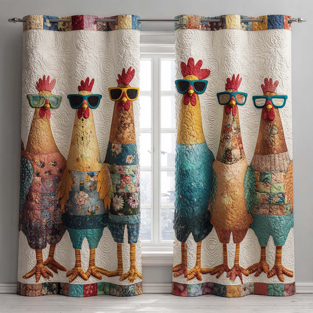 Quilted Curtains | Three Country Homesteads