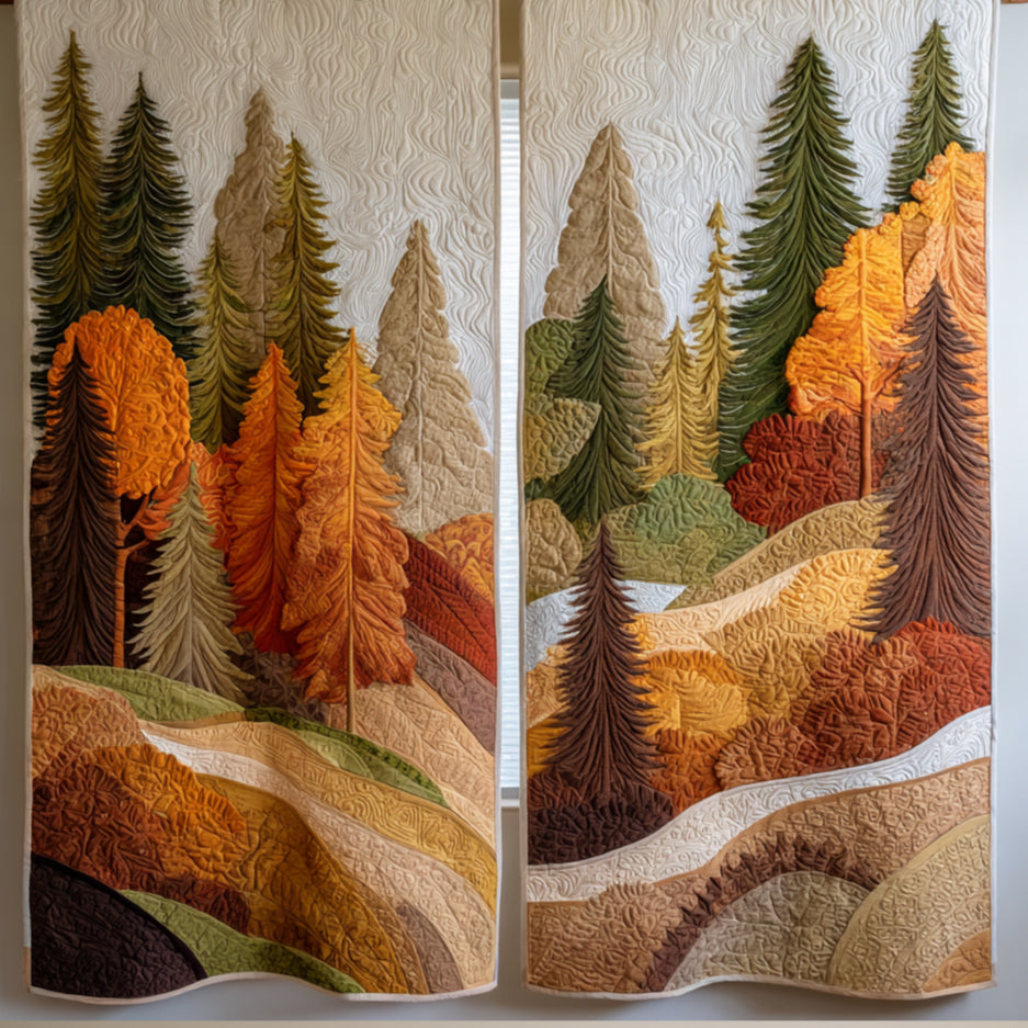 Quilted Curtains | Forest Sanctuary