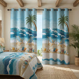 Quilted Curtains | Coastal Retreat