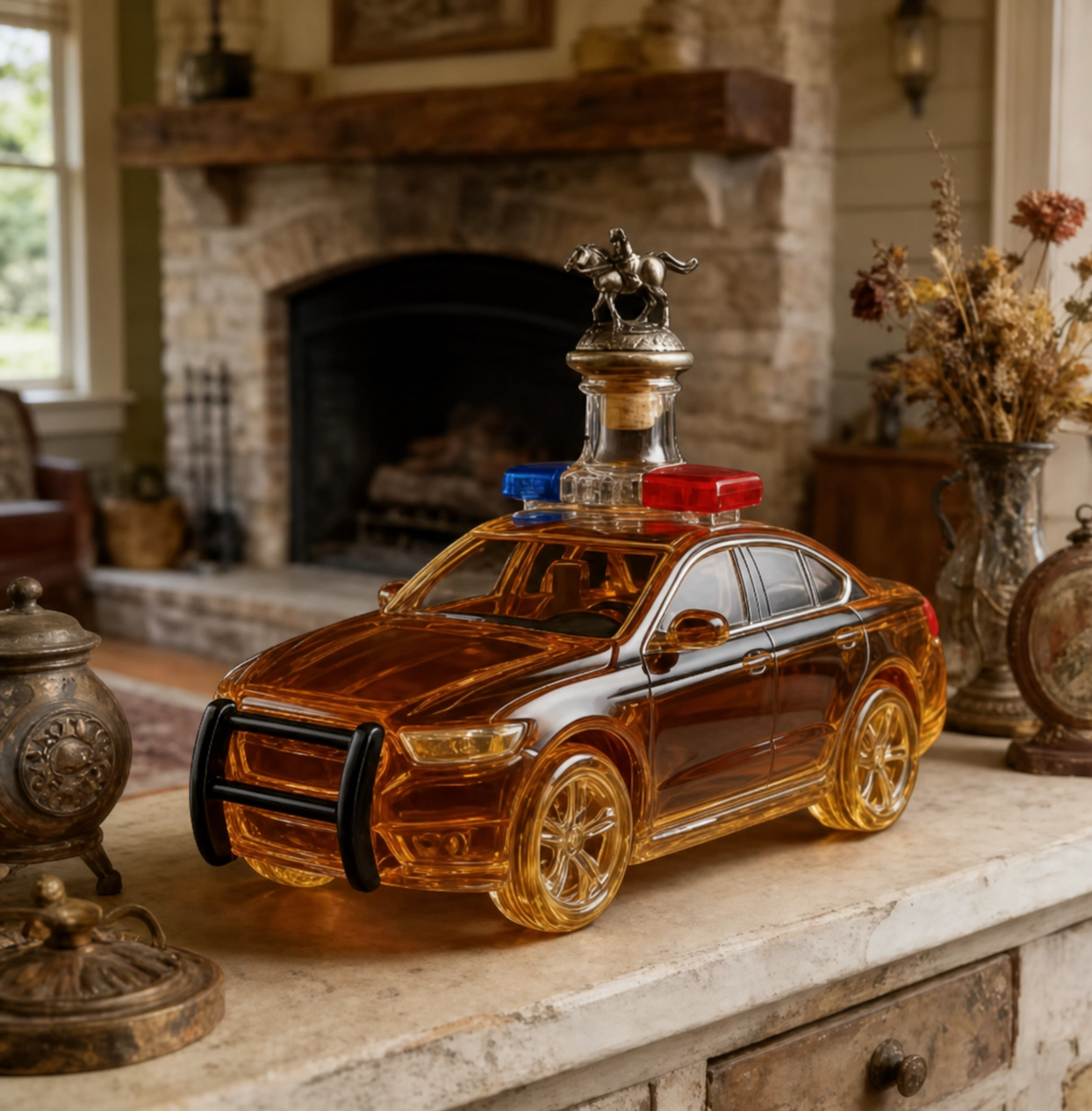 Police Edition Whisky Decanter, view 3