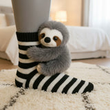 Sofia - Knee-High Striped Socks