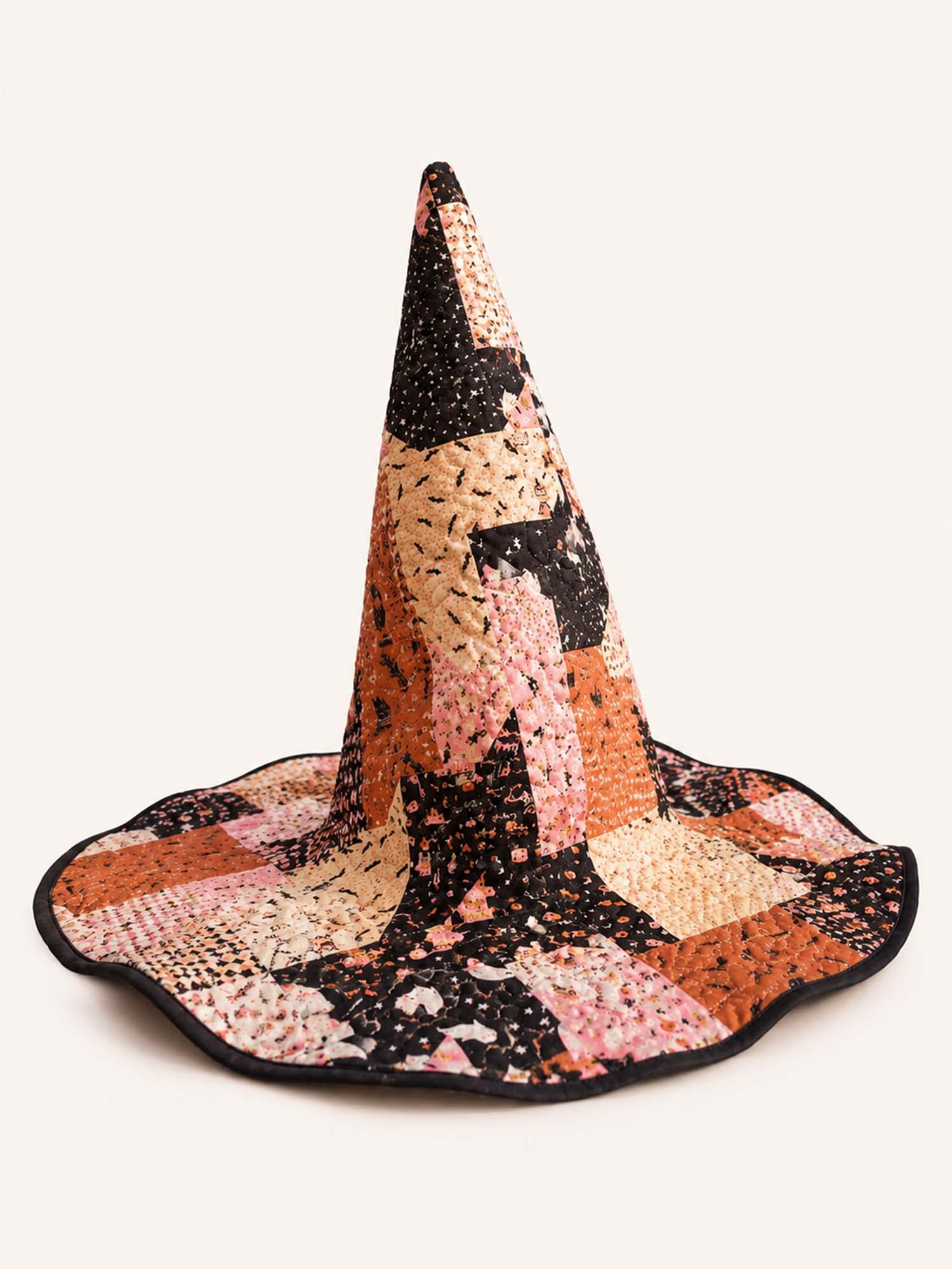 Quilted Witch Hat – Cute Halloween Patchwork – product image 1
