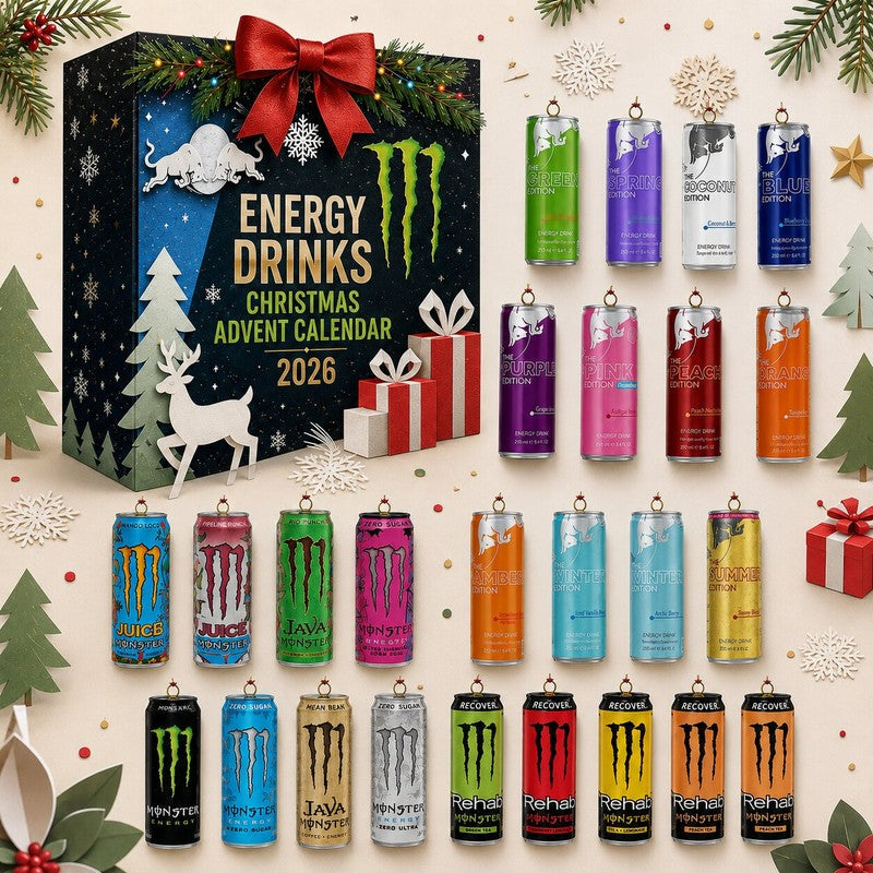 Energy Drink Advent Calendar – 24 Miniature Cans – image 1