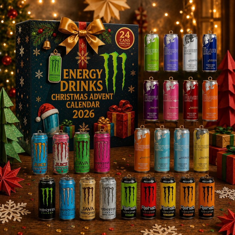 Energy Drink Advent Calendar – 24 Miniature Cans – image 2
