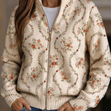 Cardigan with Delicate Floral Vines – product image 1