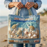 Quilted Tote Bag - Turtle