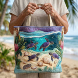 Handcrafted Quilted Tote Bag - Spirit of the Lake