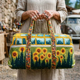 Quilted Travel Bag - Boho Sunflower