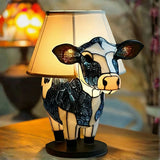 Spotted Cow | Stained-Glass-Style Lamp