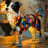 Border Collie | Stained-Glass-Style Lamp