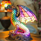 Little Dragon | Stained-Glass-Style Lamp