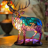 Deer | Stained-Glass-Style Lamp