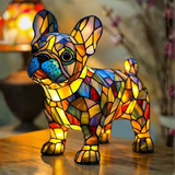 French Bulldog | Stained-Glass-Style Lamp