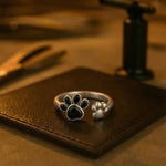 Adjustable Paw Print Ring