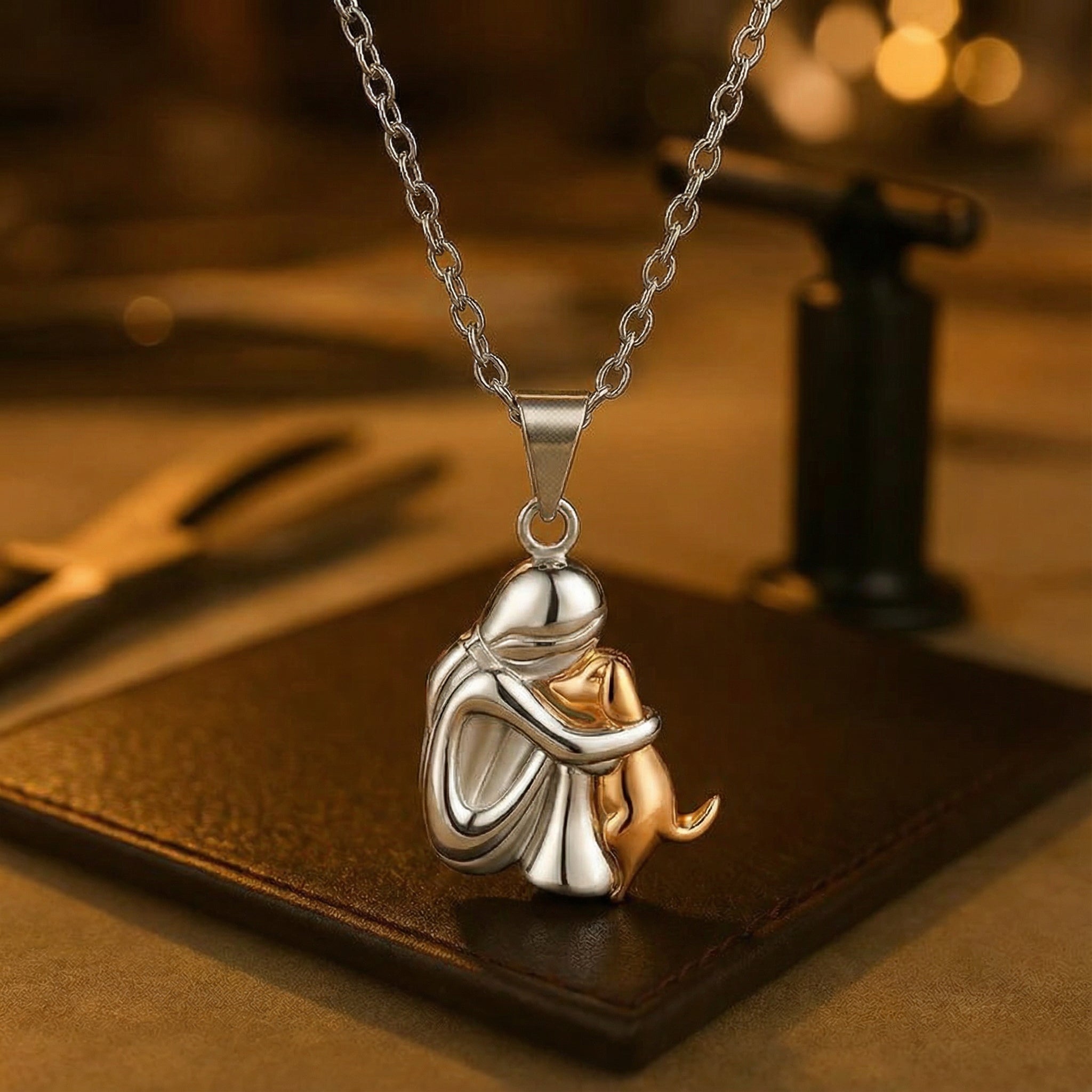Dog Embrace Necklace