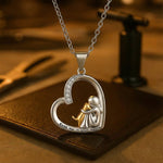 Dog Hug Pendant Necklace